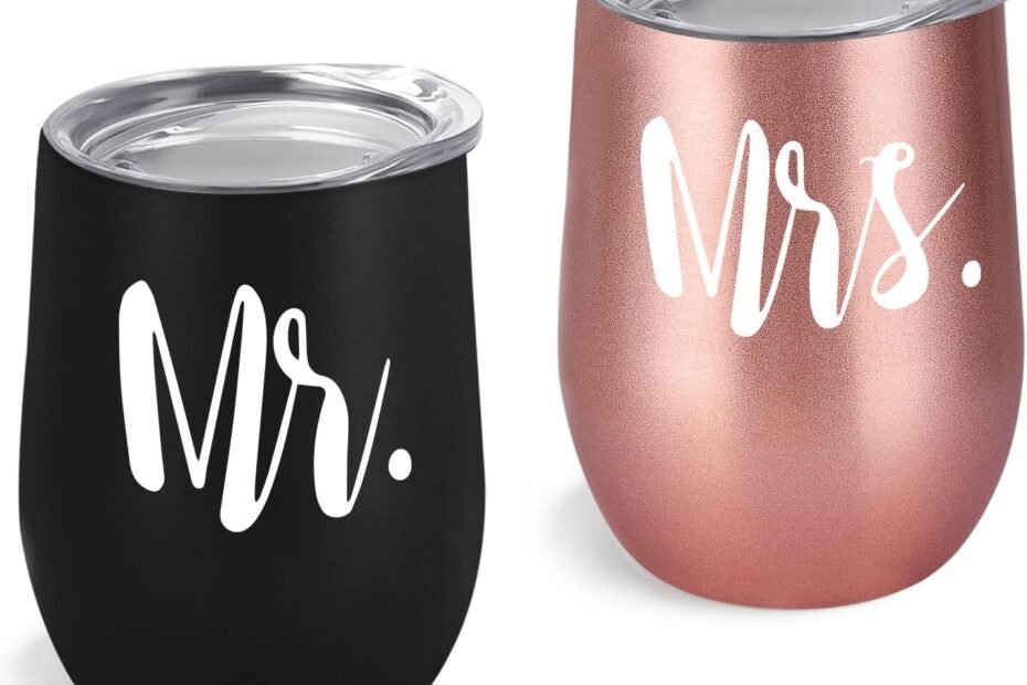 Sip in Style: The Perfect Mr and Mrs Wine Tumbler Set for Newlyweds