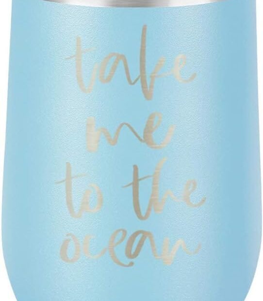Sip in Style: The Take Me To The Ocean Engraved Wine Glass Review!