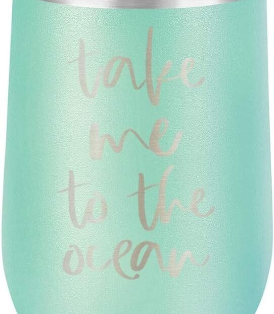 Sip in Style: The Ultimate Custom Engraved Ocean-Themed Wine Tumbler!