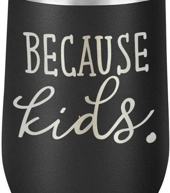 Sip in Style: The Ultimate Kids Themed Black Stemless Wine Glass Review!