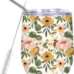 Sip in Style: The Whaline Floral Stainless Steel Wine Tumbler Review