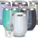 Sip in Style: THILY's Glitter White Insulated Wine Tumbler Review
