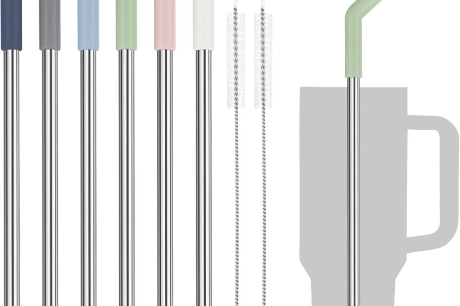 Sip in Style: Tomorotec 6PCS Silicone Tip Straws for 40oz Tumblers Review