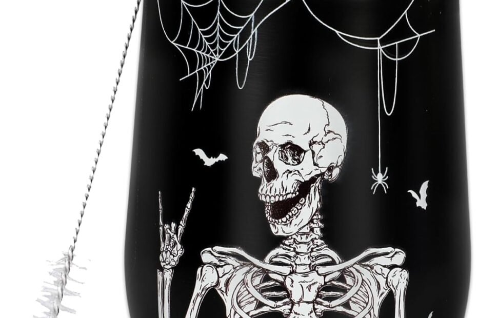 Spooktacular Sips: The Whaline Skull Bat Insulated Wine Tumbler Review!