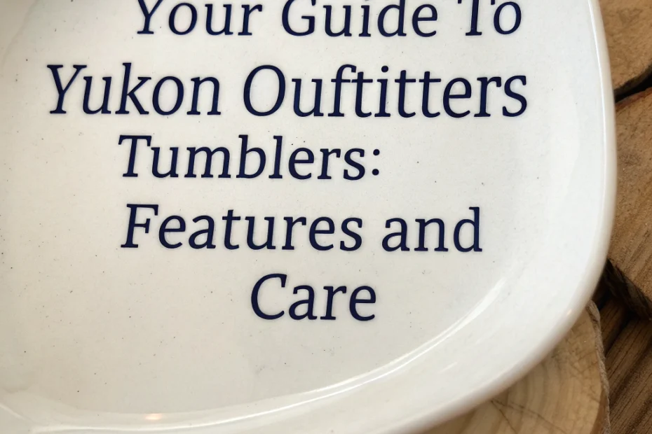 Your Guide to Yukon Outfitters Tumblers: Features and Care