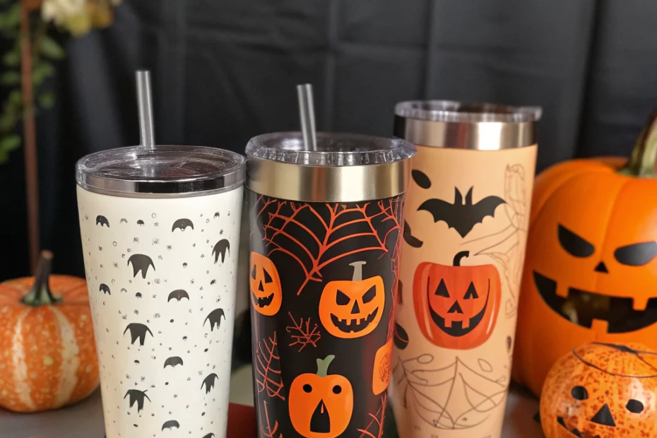 Explore Drinkware and Tumblers with a Halloween Background Tumblr