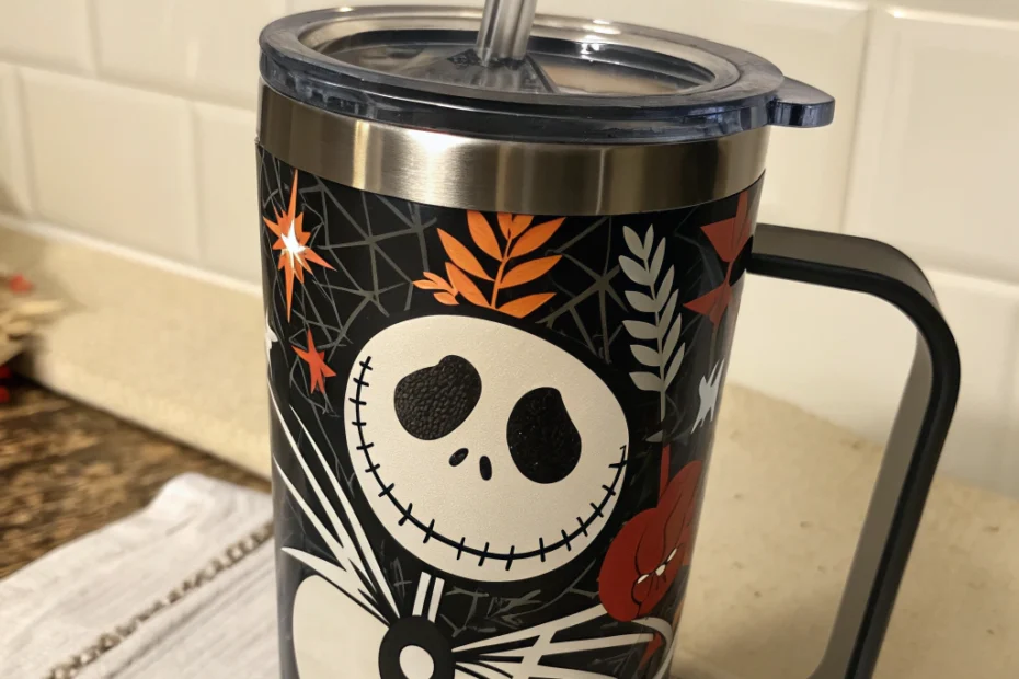Exploring the Jack Skellington 40oz Tumbler with Handle & Straw