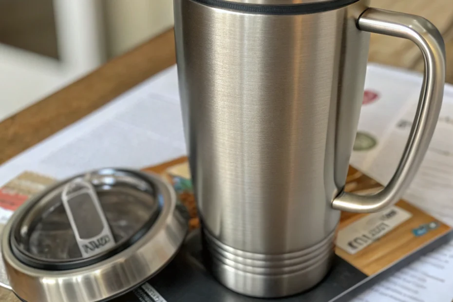 Travel Coffee Mug with Lid and Handle | Reusable Insulated Stainless Steel Coffee Tumbler Guide