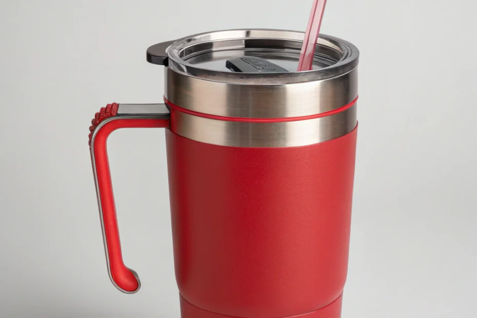 Discover the Red Stanley 30 oz Tumbler with Handle for Everyday Use