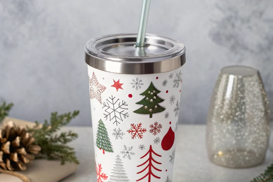 Christmas Tumbler: Enjoy Festive Sips with Practical Flair